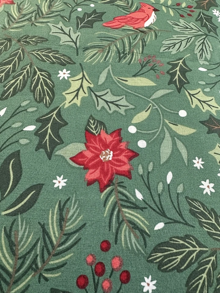 Brooks Bros. Set 4 tovaglioli in tessuto verde/rosso 18" mq fatto a mano NUOVO - Immagine 1 di 1