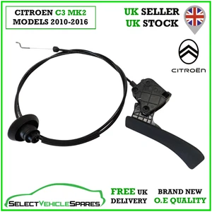 OE NUEVO CITROEN C3 MK2 CAPÓ LIBERACIÓN CABLE Y MANGO 2010-2016 - Imagen 1 de 3