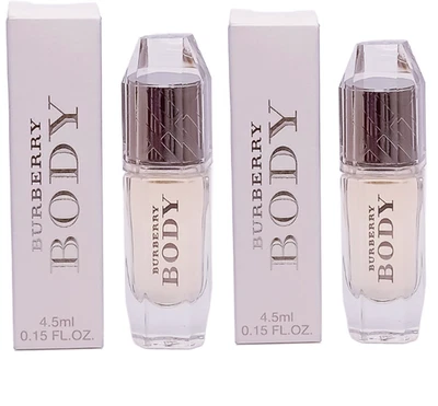 2 BURBERRY BODY EDT MINI SPLASH WOMEN 0.15 OZ / 4.5ML TRAVEL! IN BOX - Image 1 of 4