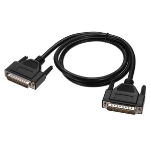 DB25 Serial Cable, 28AWG Aluminium Foil Shielded DB25 Male to Male, 3.3 ft - Picture 1 of 6