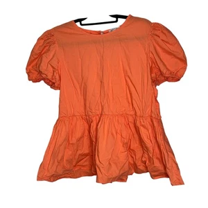 Camisa Jack & Avery Peplum Algodón Bebé Muñeca Mangas Abomonadas Coral Talla Grande XL - Imagen 1 de 2