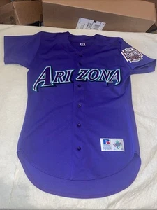 Authentic Purple Arizona Diamondbacks Russell Athletic Diamond Jersey Clean 40 - Picture 1 of 8