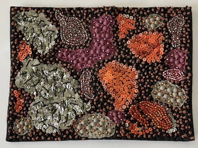 West elm Pillow Cover Beads Sequins 11 x 15 Abstract New - Image 1 of 4