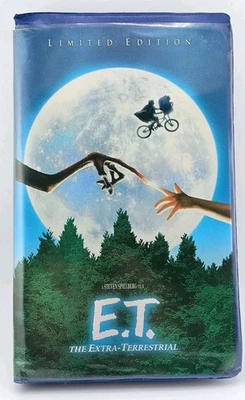 E.T. The Extra-Terrestrial VHS  2002 20th Aniv Limited Edition Blue CLAMSHELL  - Image 1 of 4