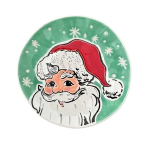 Handmade Santa Claus Plate Eli + Ana Holiday Christmas Kitchen Dining - Picture 1 of 2