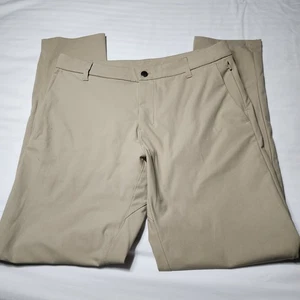 Pantalones Lululemon Para Hombre 34x33 Trench Tan Commission Clásicos Warpstreme Refuerzados 33 - Imagen 1 de 11