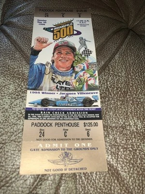 1996 Indy 500 Penthouse Ticket Unused Complete Ticket. - Image 1 of 3