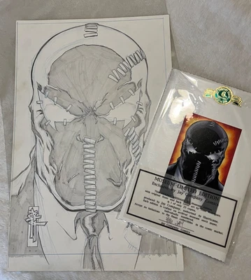 TONO RODRIGUEZ Original MESÍAS VIOLENTOS Edición Museo #1 Arte de contraportada Foto 1 de 4