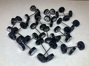 Lot Of Auto World Truck Wheels Rims Rubber Tires Axles For 1/64 Diecast Customs! - Picture 1 of 12