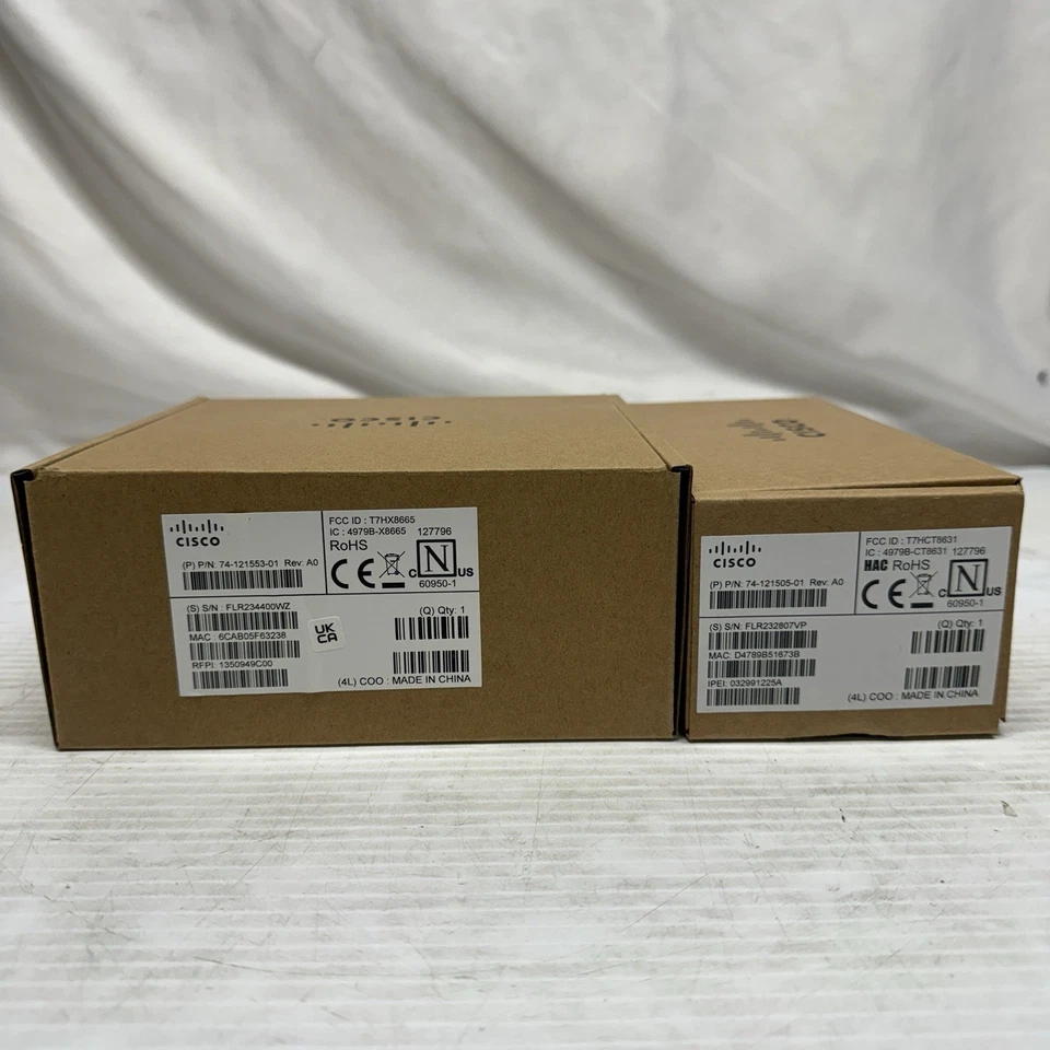 Cisco 74-121505-01 6825 IP Phone Cordless w/ 74-121553-01 DBS-210-3PC-NA-K9 - Image 1 of 4