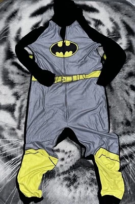 Rare Vintage Dc Comics Batman One-Piece Costume /  One-Piece Pajamas Sz 2xl - Image 1 of 4