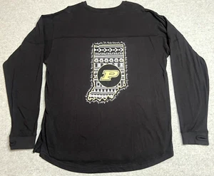 Women's Purdue Boilermakers Double Sided Long Sleeve Nordic Winter Design Shirt - Picture 1 of 10
