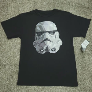 Star Wars T-Shirt Adult Large Black Stormtrooper Helmet Graphic Art GENTLE USE - Picture 1 of 18