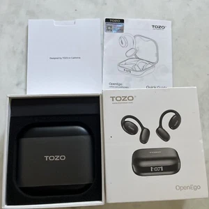 NEW NIB TOZO OpenEgo Open Ear Wireless Headphones - Black T13088 - Picture 1 of 4