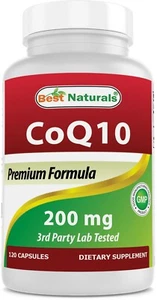 Best Naturals CoQ10 200 mg 120 Capsules - Picture 1 of 7