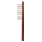 (Sparse Tooth Model)Cat Brush Wooden Handle Cat Comb Durable Beautiful Stainless