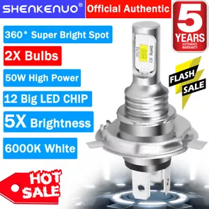 For Yamaha XT225 XT250 XT600 2X HS1 9003 H4 LED Headlights Bulbs 6000K White YTB - Picture 1 of 13