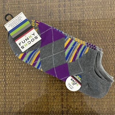 Paquete de 2 calcetines funky unisex informales talla 10-13 nuevos sellados corte súper bajo Foto 1 de 4