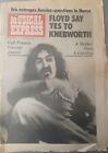 NME music newspaper 26th April 1975. Frank Zappa .Floyd say yes to Knebworth