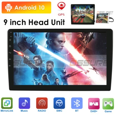 9" 2 DIN Android 11 AUTORADIO Mit GPS Mirror link NAVI BLUETOOTH WIFI DOPPEL MP5 - Bild 1 von 4
