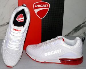 Ducati DS440 Motor Sport Schuhe Running Training AIR Mesh Sneaker 41 45 Weiß Rot
