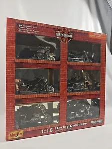 2002 Maisto 1:18 Diecast Harley Davidson Motorcycle Collection NIB New Sealed! - Picture 1 of 10