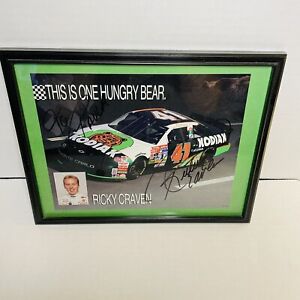 Autographed Ricky Craven Kodiak NASCAR Auto Racing Photograph Framed 8x10 Signed