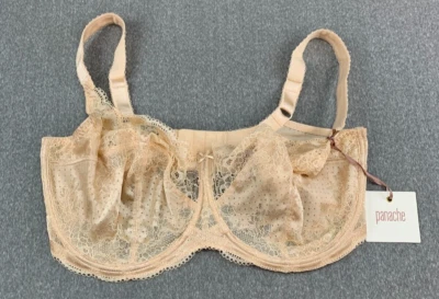 Panache Ciara Full Cup Bra Women Size 32G Chai Lace Style 7255 Romantic Sweet - Image 1 of 4