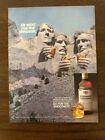 Windsor Canadian 1988 Vintage Magazine Print Ad Mount Rushmore