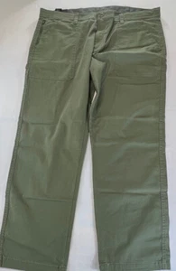 WP Weatherproof Mens Green Stretch Straight Leg Zipper Pocket Hiking Pants 40x30 - Picture 1 of 12