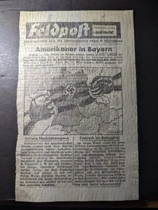 WWII USA Surrender Leaflet for German Soldiers Feldpoft 2 - Picture 1 of 2