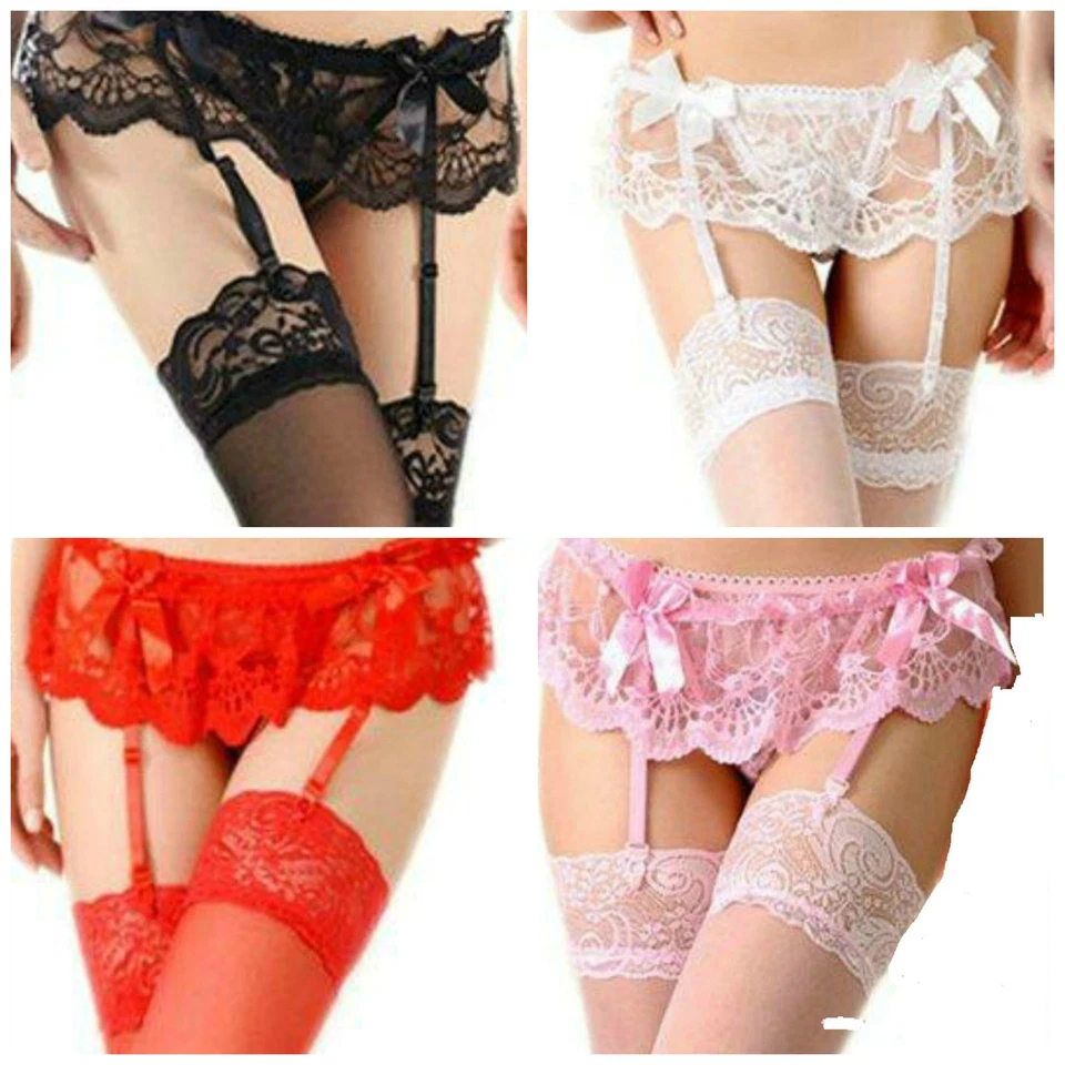 Suspender Belt thongs/g string and Stockings or without please see dropdown menu - Image 1 of 1