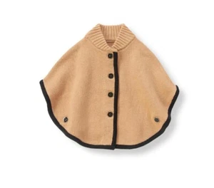 Janie and Jack Girls Sweater Cape Poncho Beige Size 6- EEUC N0360 - Picture 1 of 7