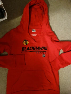 Толстовка женская с капюшоном NHL Fanatics Chicago Blackhawks маленькая средняя - Изображение 1 из 2