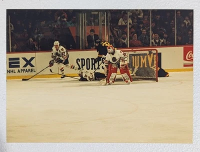 Jeff Hackett #31 - Chicago Blackhawks - Type 1 Original Photo - 1990s NHL Hockey - Image 1 of 2