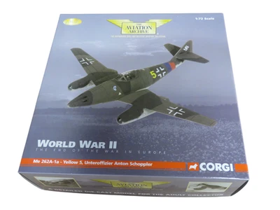 Corgi ME 262A-1A 3./JG 7 NOWOTNY "YELLOW 5" ANTON SCHOPPLER, 1945  AA35702 1/72 - Image 1 of 4