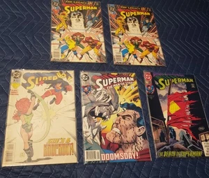 5 SUPERMAN & SUPERBOY Comic Mixed Lot - Picture 1 of 10