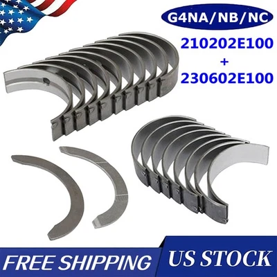 Kit de rodamientos de varilla principal del motor para Hyundai Tucson Elantra GT Kia Fort Soul 2011-16 Foto 1 de 4