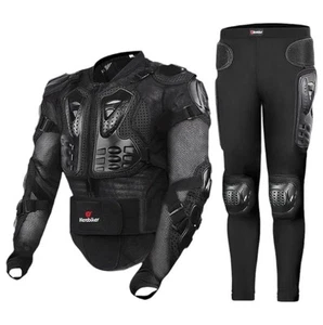 HEROBIKER Mens Motorcycle Body Armour Safety Jacket Motorbike Spine Protector - Picture 1 of 8