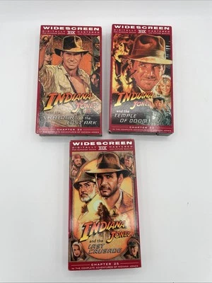 The Adventures Of Indiana Jones VHS Widescreen Edition Trilogy  - Image 1 of 3