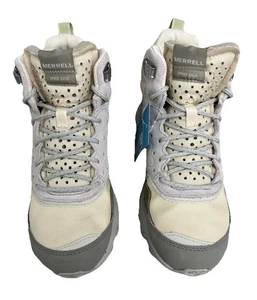 Merrell Women’s Suede Mid Hiking Boots Speed Solo Smoke Size 8 - Picture 1 of 12