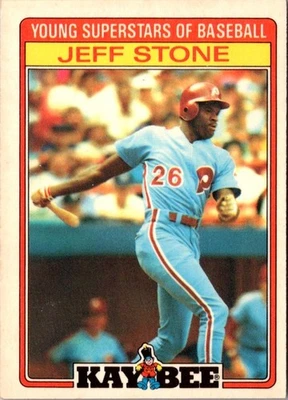1986 Topps Kay-Bee Young Superstars of Baseball Jeff Stone Baseball Card - Image 1 of 2