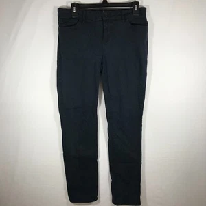 Eddie Bauer Jeans Women's 10 Black Mid Rise Slim Straight Leg Stretch Denim - Picture 1 of 12