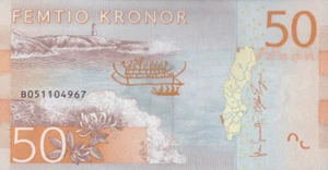 SWEDEN 50 KRONOR P-70 2015 UNC - Picture 1 of 2