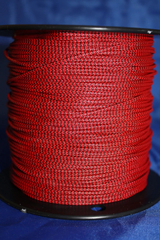 Cuerda de arco de material de bucle en D moteado rojo y negro de 3' BCY Foto 1 de 1