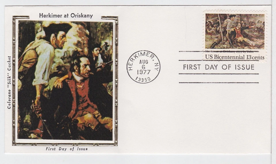 TurtlesTradingPost- Herkimer At Oriskany 1977 #1722 FDC- Colorano Cachet - Image 1 of 1