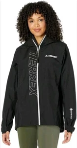 NWT $220 Adidas Terrex 200 GoreTex Women's Paclite Raincoat Waterproof Jkt 2X - Picture 1 of 15