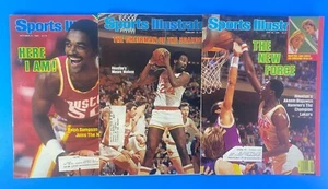 Houston Rockets Sports Illustrated * Lot of 3 * Moses Malone -Hakeem Olajuwon 3x - Picture 1 of 7