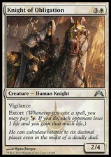 Magic the Gathering MTG Knight of Obligation (18) Gatecrash   LP