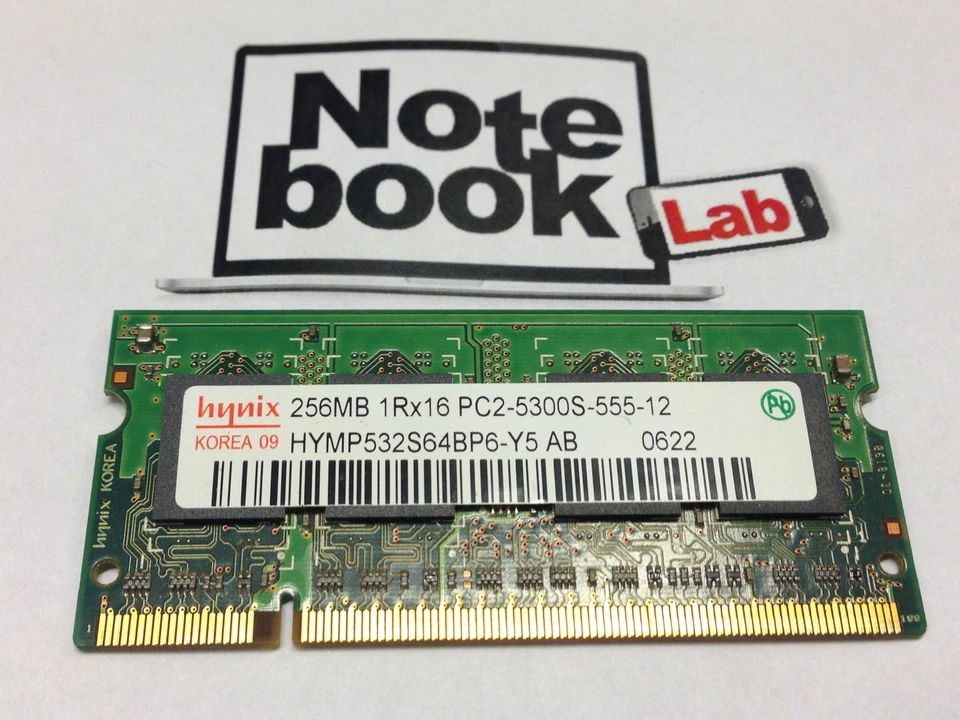 Ram Sodimm hynix 256M 256MB 256 M MB PC2-5300S DDR2-667 DDR 2 667 DDR2 - Immagine 1 di 1